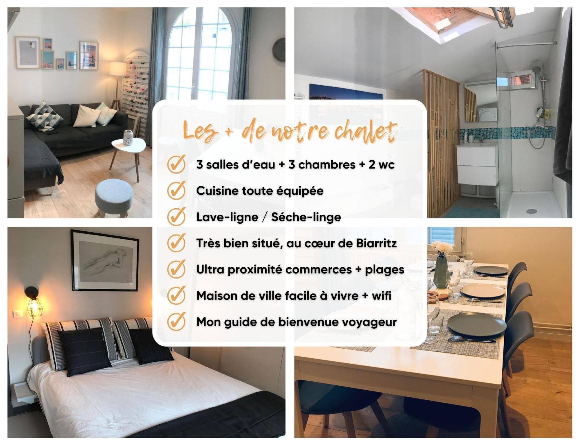 Chalet Basque 6 Couchages Centre Ville Biarritz Bagian luar foto